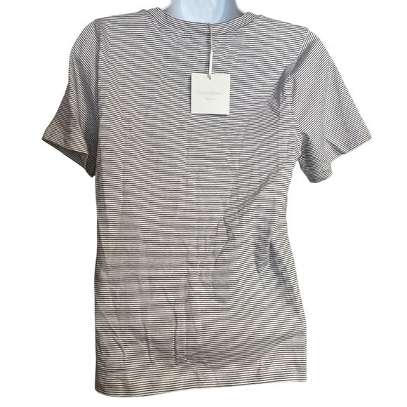 Cynthia Rowley Womens Striped T-Shirt Love Embroidery Size XS Valentines Day - Picture 3 of 6